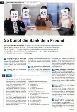 So bleibt die Bank Dein Freund - Expertentipps von Heiko Geiger in der SBZ