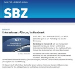 Buchtipp für die Unternehmensführung im Handwerk | sbz-online