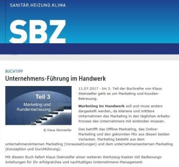 Buchtipp für die Unternehmensführung im Handwerk | sbz-online