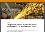Die goldene Flex: Wenn fehlende Kompetenz zur Kostenfalle wird! | handwerk.com im April 2018