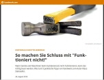 Kostenfalle "Funtioniert nicht!" | handwerk.com | Autor Klaus Steinseifer