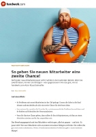 So geben Sie Mitarbeitern eine zweite Chance! | Autor Klaus Steinseifer | handwerk.com