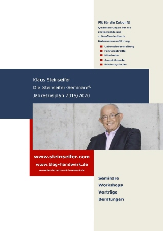 Die Steinseifer-Seminare - Der Jahreszielplan 2019/2020 von Klaus Steinseifer