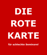 Die rote Karte für schlechte Seminare im Handwerk von Klaus Steinseifer
