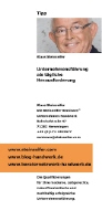 Der Tipp von Klaus Steinseifer | Unternehmensführung als tägliche Herausforderung