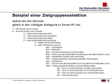 Zeilgruppenselektion im Handwerksuternehmen