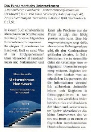 Das Fundament des Unternehmens | Malerblatt