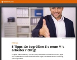 Personal - F&uuml;nf Tipps: So begr&uuml;&szlig;en Sie neue Mitarbeiter richtig! | handwerk.com | Autor Klaus Steinseifer