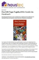 Das 100-Tage-Tagebuch f&uuml;r die Azubis im Handwerk - haustec.de