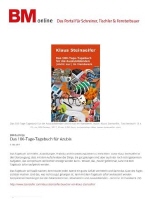 BM-Buchtipp - Das 100-Tage-Tagebuch von Klaus Steinseifer f&uuml;r die Azubis im Handwerk