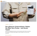 Reden Sie mit Ihrem Team &uuml;ber Ihre Preise? | Autor Klaus Steinseifer| handwerk.com im M&auml;rz 2019