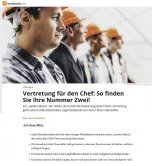 Vertretung f&uuml;r den Chef | handwerk.com | Autor Klaus Steinseifer
