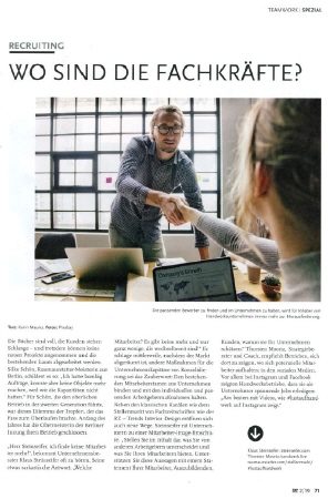 Wo sind die Fachkr&auml;fte? | RZ im Februar 2019