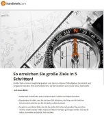 So erreichen Sie gro&szlig;e Ziele in 5 Schritten! | handwerk.com | Autor Klaus Steinseifer