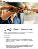 7 Tipps f&uuml;r die gelungene Kommunikation im Team | Autor Klaus Steinseifer