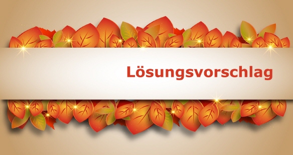 L&ouml;sungsvorschlag anstatt Angebot